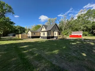 Finished attic remodel with vinyl flooring